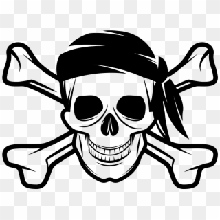 Pirates Skull And Crossbones - Skull And Crossbones Pirate Png Clipart