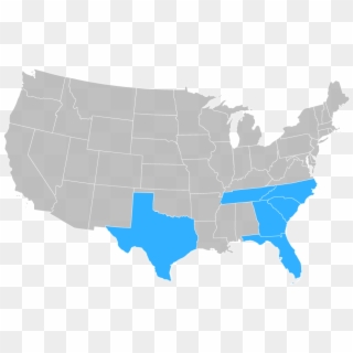 Usa Map South Southeast - 2019 Us Senate Map Clipart