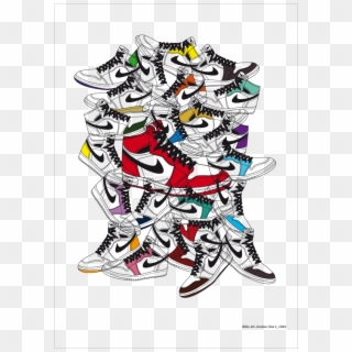 Monday, October 4, - Nike Air Jordans Clipart