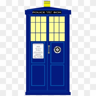Minimalist Tardis I Whipped Up - Home Door Clipart