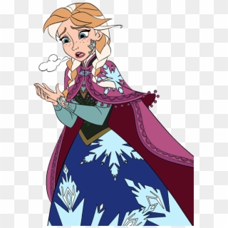 Clip Art Disney Galore - Anna Turning To Ice - Png Download
