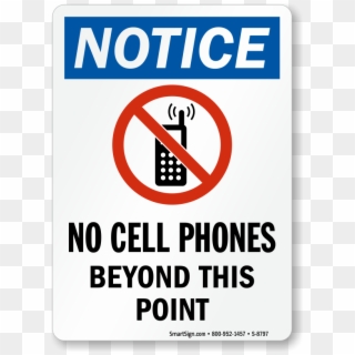 No Cell Phones Beyond This Point Sign - No Cell Phone Beyond This Point Clipart