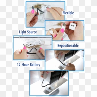 Contains Rechargeable High Capacity Battery With Usb - Cable Clipart