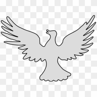 Chicken Doves As Symbols Peace Silhouette - Eagle Clipart