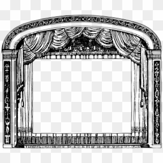 Medium Image - Theatre Clipart Black And White - Png Download