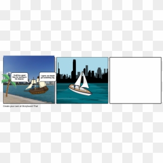 Yacht Story - Dinghy Sailing Clipart