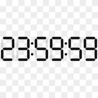 Digital Numbers Png - Digital Clock Numbers Png Clipart