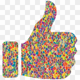 Clipart Thumbs Up Down Clipart - Emoji Thumbs Up Colorful - Png Download