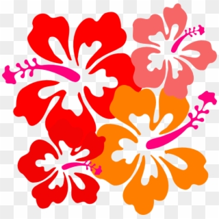 Hibiscus Clipart Jaba - Red Hawaiian Flower Clipart - Png Download