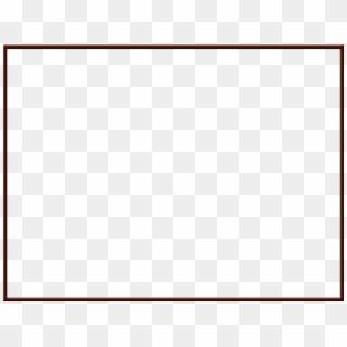 White Square With Black Border - Paper Product Clipart