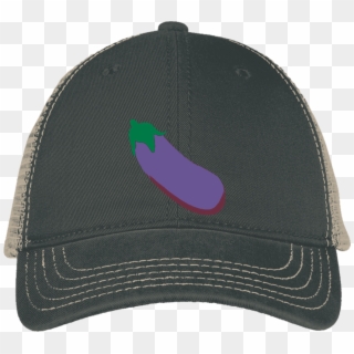 Eggplant Emoji Dt630 District Mesh Back Cap - Baseball Cap Clipart