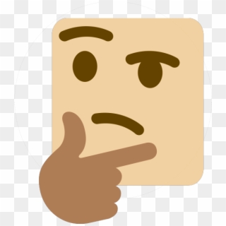 Discord Emojis Transparent - Emoji Pensativo Meme Png Clipart
