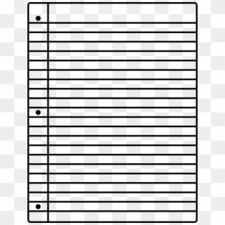 Paper, Looseleaf, Notebook, Blank, Notepad, Lined - Folha De Caderno Para Imprimir Clipart