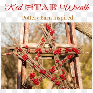 Red Star Wreath Knockoff - Decoration Clipart