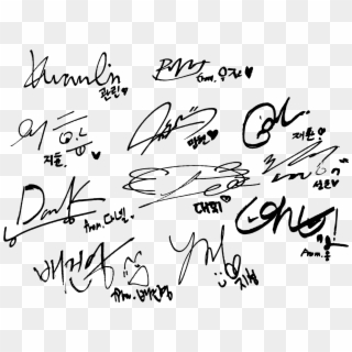 1600 X 1200 15 - Wanna One Signature Png Clipart