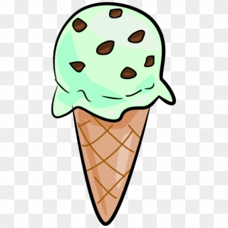 Ice Cream Cone The Totally Blog Food Clipart - Mint Chocolate Chip Clip Art - Png Download