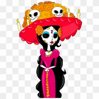 Mexico Clipart Catrina - Catrina Day Of The Dead Clipart - Png Download