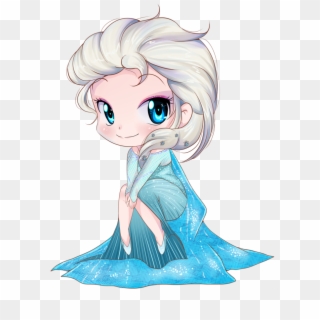 Queen Elsa - Elsa Frozen Chibi Clipart