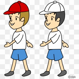 Person Walking Clipart Kid - Two Boys Walking Clipart - Png Download