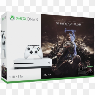Xbox 360 Png - Xbox One S Shadow Of War Bundle Clipart