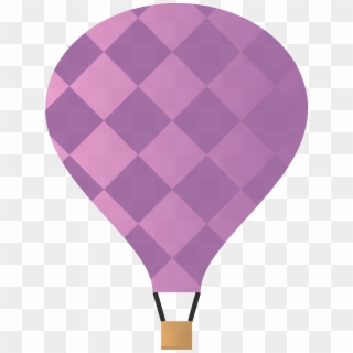Hot Air Balloon - Hot Air Balloon Clipart Purple - Png Download