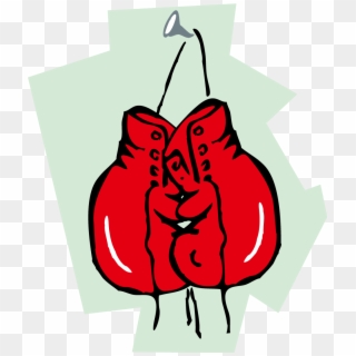 Boxing Glove Clip Art Cartoon Red Boxing Gloves Vector - Guantes De Box Png Dibujo Transparent Png