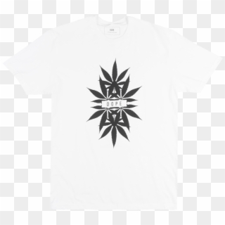 Dope 420 Marijuana Leaf T-shirt Mens Fashion Weed Streetwear - Monochrome Clipart