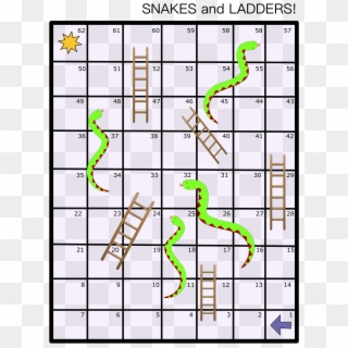 Long Clipart Snake Ladder - Snakes And Ladders - Png Download