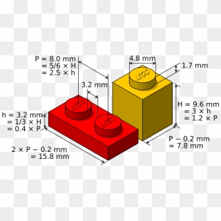 File - Lego Dimensions - Svg - Lego Brick Dimensions Clipart