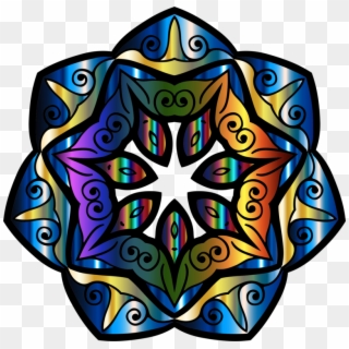 Kaleidoscope Mandala Floral Design Sharingan Symmetry - Mandala Sharingan Clipart