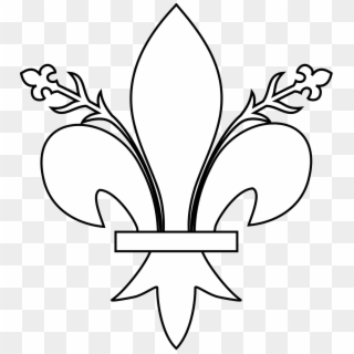 Meuble Héraldique Fleur De Lys Florencée - Lys Heraldique Clipart