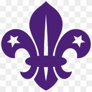 Fleur De Lis Purple Rgb 77 33 - Scout Logo Clipart