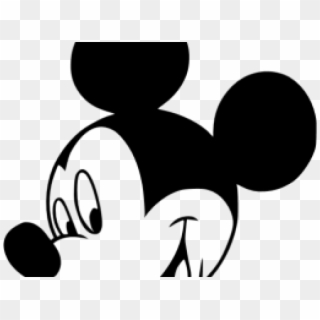 Mickey Mouse Logo Black And White Clipart