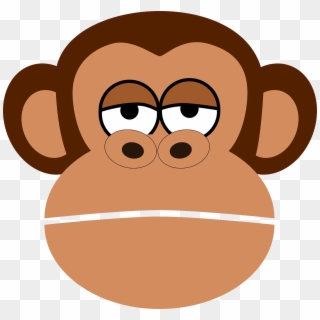 Small - Cartoon Monkey Face Clipart