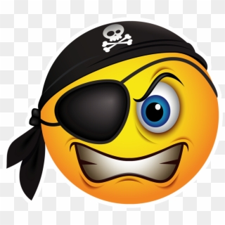 Emoticon Piracy Smiley Pirate Emoji Hd Image Free Png - Pirate Smiley Png Clipart