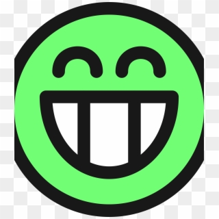 This Free Icons Png Design Of Flat Grin Smiley Emotion Clipart