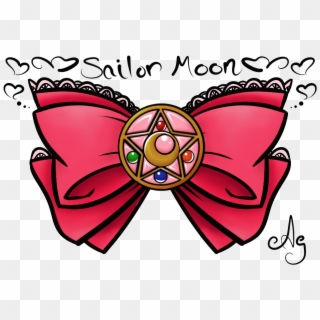 Sailor Moon Clipart Pink Transparent - Sailor Moon Tattoo Bow - Png Download