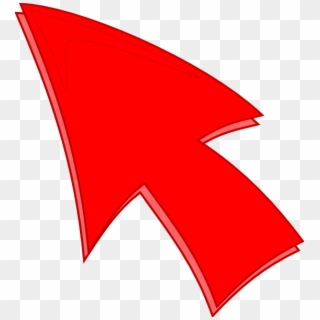 Small - Flecha De Mouse Rojo Png Clipart