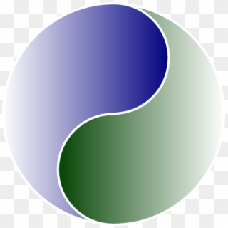 Extra Large Of Yin Yang Blue & Green Svg Clip Arts - Png Download