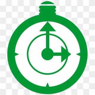 Clock Icon - Green Stopwatch Clipart